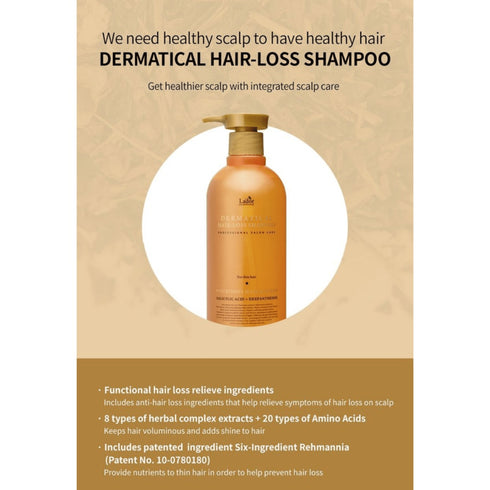 Dermatical Hair Loss Shampoo For Thin Hair - WowSkin Romania